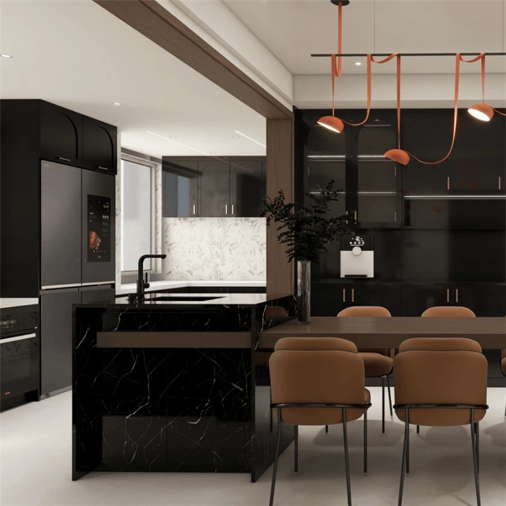 High Gloss Lacquer Kitchen Cabinets